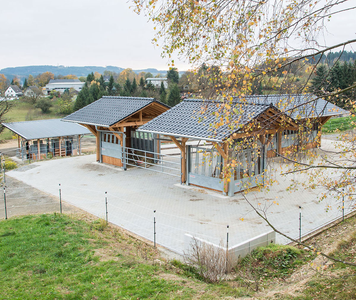 Holzbau-Dahm, Referenz, Ingenieurholzbau, Reithalle (Zimmerei, Holzrahmenbau, CNC-Abbund