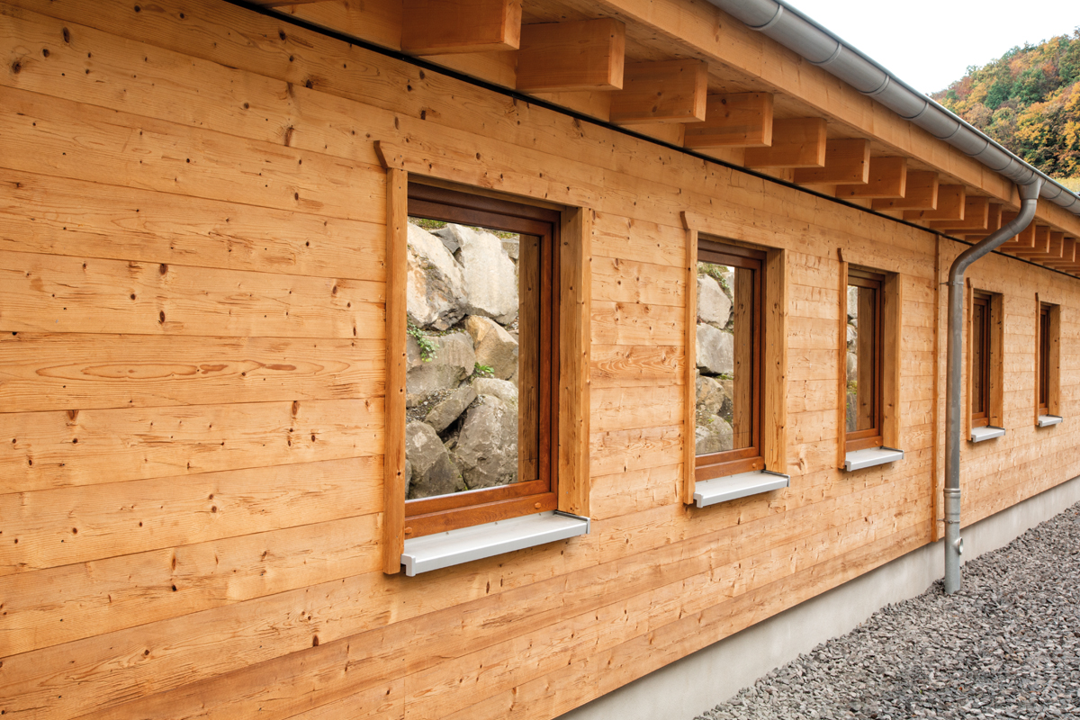 Holzbau-Dahm, Holzrahmenbau, Chalet, Ferienhaus, ökologisches Bauen, thermisch behandelte Fichte